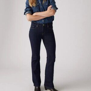 Women Levi's Classic Bootcut Denim Jeans Mid Rise in Island Rinse Size 10